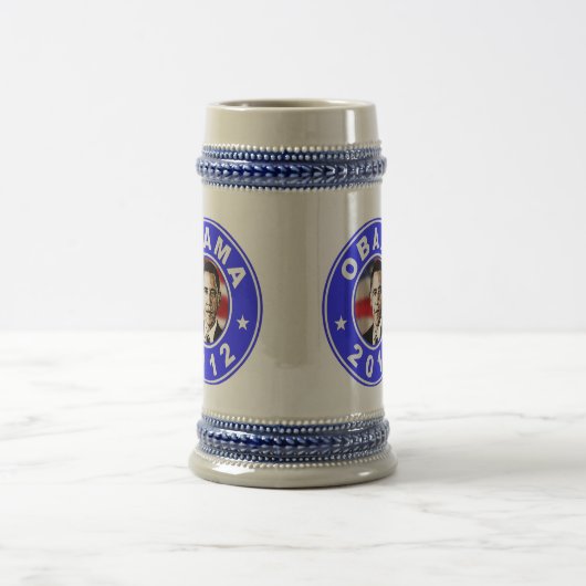 Obama 2012 - blauw bierpul (Center)