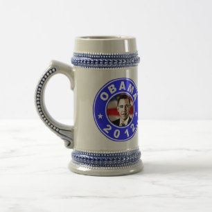 Obama 2012 - blauw bierpul