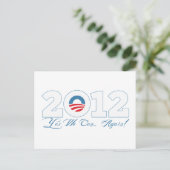 Obama 2012 briefkaart (Staand voorkant)