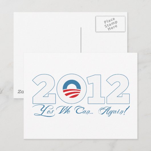 Obama 2012 briefkaart (Voorkant / Achterkant)