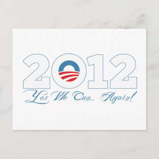 Obama 2012 briefkaart
