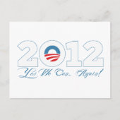 Obama 2012 briefkaart (Voorkant)