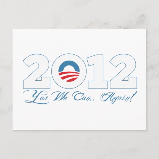 Obama 2012 briefkaart (Voorkant)