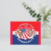 Obama 2012 Briefkaart (Staand voorkant)