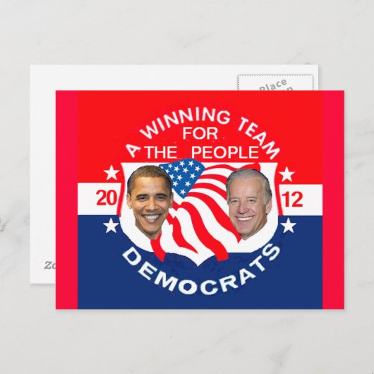Obama 2012 Briefkaart (Voorkant / Achterkant)