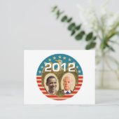 Obama 2012 briefkaart (Staand voorkant)