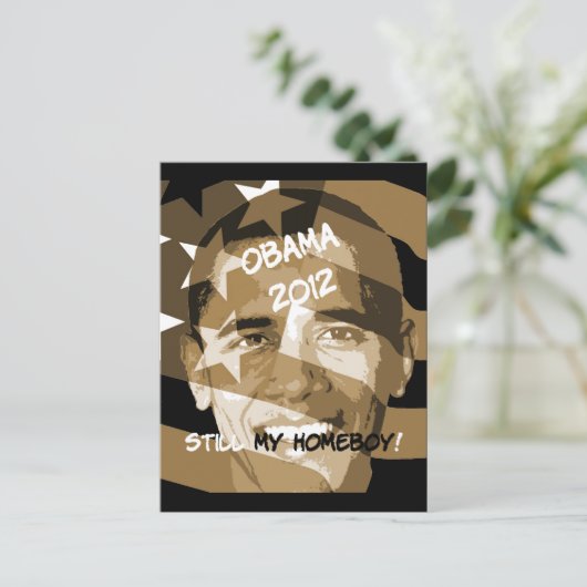 Obama 2012 briefkaart (Staand voorkant)