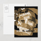 Obama 2012 briefkaart (Voorkant / Achterkant)