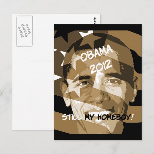 Obama 2012 briefkaart (Voorkant / Achterkant)