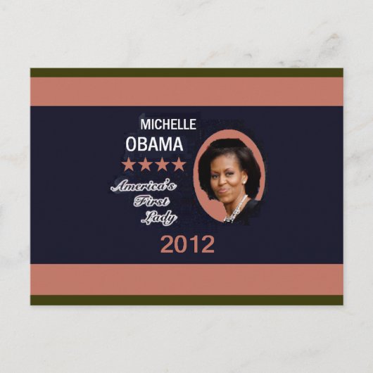 OBAMA 2012 BRIEFKAART (Voorkant)
