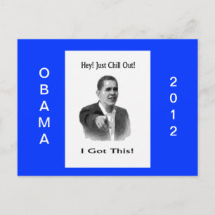 Obama 2012 briefkaart