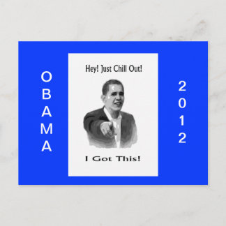 Obama 2012 briefkaart