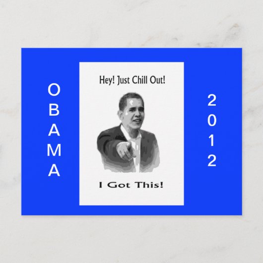 Obama 2012 briefkaart (Voorkant)