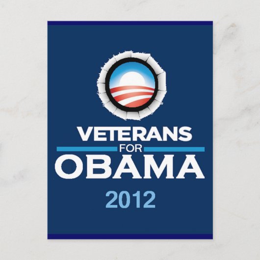 Obama 2012 Briefkaart (Voorkant)