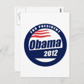 Obama 2012 briefkaart (Voorkant / Achterkant)