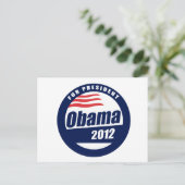 Obama 2012 briefkaart (Staand voorkant)