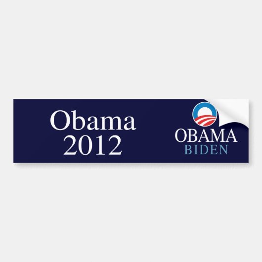 OBAMA 2012 - BUMPERSTICKER (Voorkant)