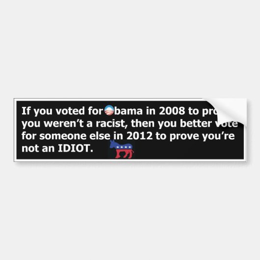 Obama 2012 bumpersticker (Voorkant)