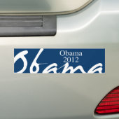 OBAMA 2012 - BUMPERSTICKER (Op auto)