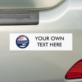 Obama 2012 bumpersticker (Op auto)
