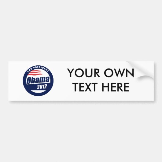 Obama 2012 bumpersticker (Voorkant)
