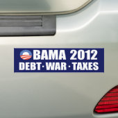 Obama 2012 bumpersticker (Op auto)