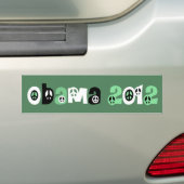Obama 2012 bumpersticker (Op auto)