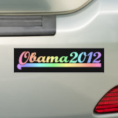 Obama 2012 bumpersticker (Op auto)