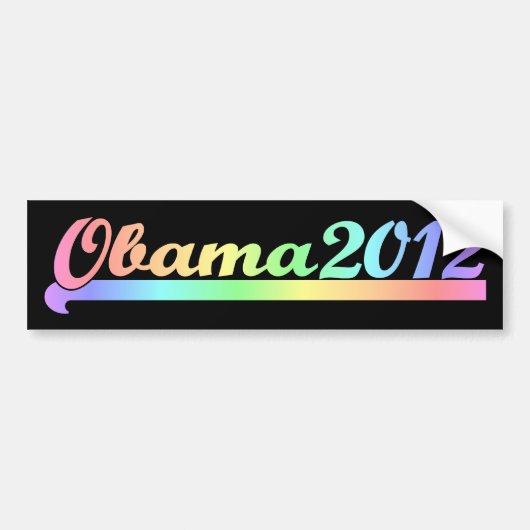 Obama 2012 bumpersticker (Voorkant)