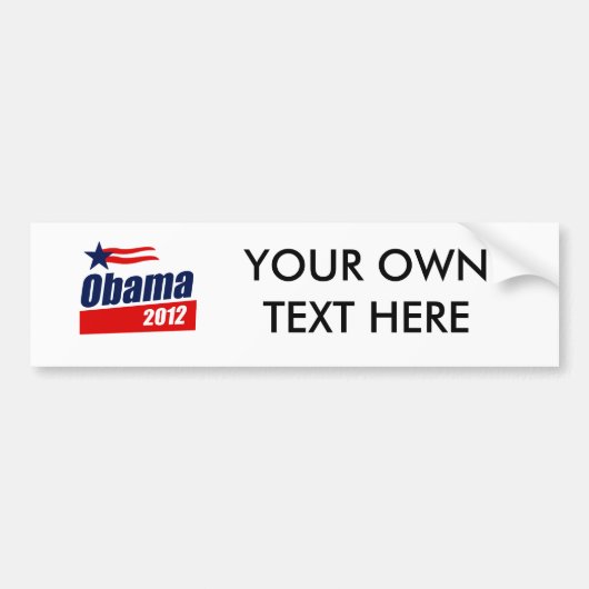 Obama 2012 bumpersticker (Voorkant)