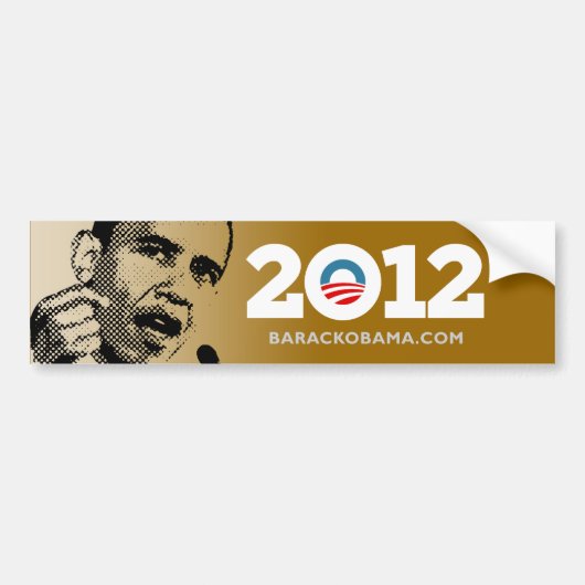 Obama 2012 bumpersticker (Voorkant)