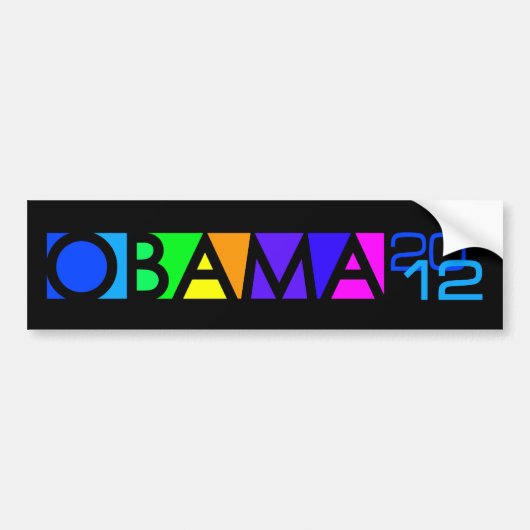 OBAMA 2012 bumpersticker (Voorkant)