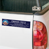 Obama 2012 bumpersticker (Op Truck)