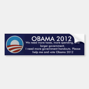Obama 2012 bumpersticker