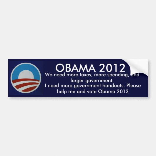 Obama 2012 bumpersticker (Voorkant)