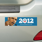 Obama 2012 bumpersticker (Op auto)