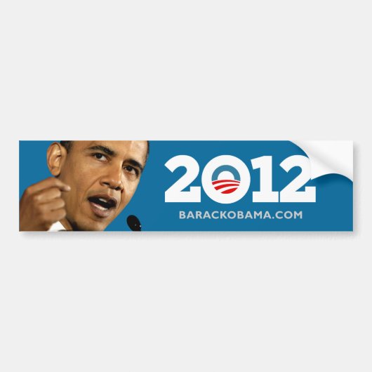 Obama 2012 bumpersticker (Voorkant)