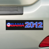 OBAMA 2012 bumpersticker (Op auto)