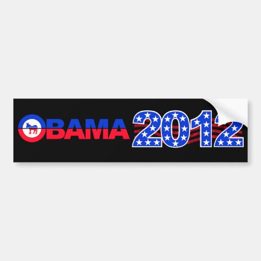 OBAMA 2012 bumpersticker (Voorkant)