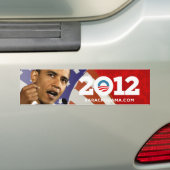 Obama 2012 bumpersticker (Op auto)