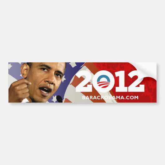 Obama 2012 bumpersticker (Voorkant)