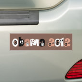 Obama 2012 bumpersticker (Op auto)