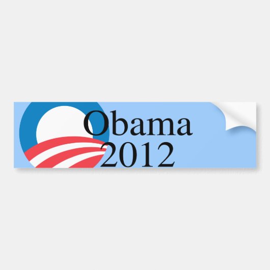 Obama 2012 - bumpersticker (Voorkant)