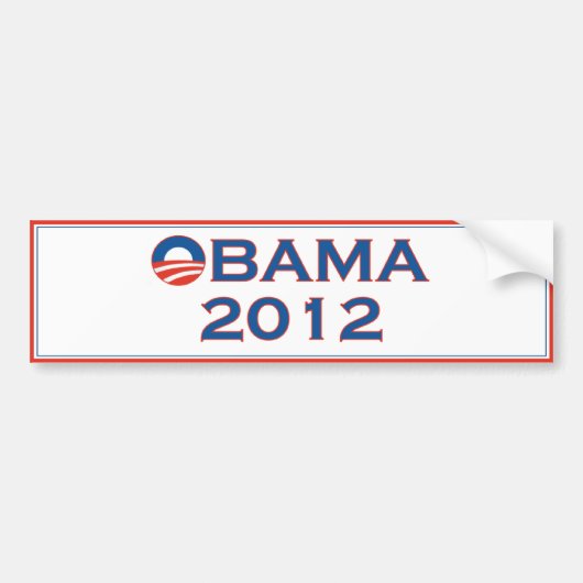 Obama 2012 bumpersticker (Voorkant)
