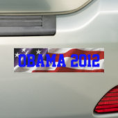 Obama 2012 bumpersticker (Op auto)