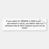 Obama 2012 bumpersticker (Voorkant)