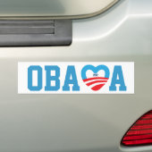 Obama 2012 bumpersticker (Op auto)