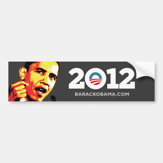 Obama 2012 bumpersticker (Voorkant)