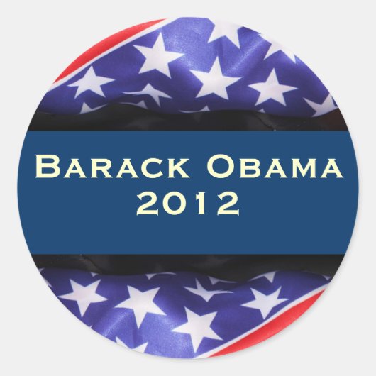 Obama 2012 Campagne Sticker (Voorkant)