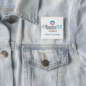 Obama 2012 Campaign Button (In situ)